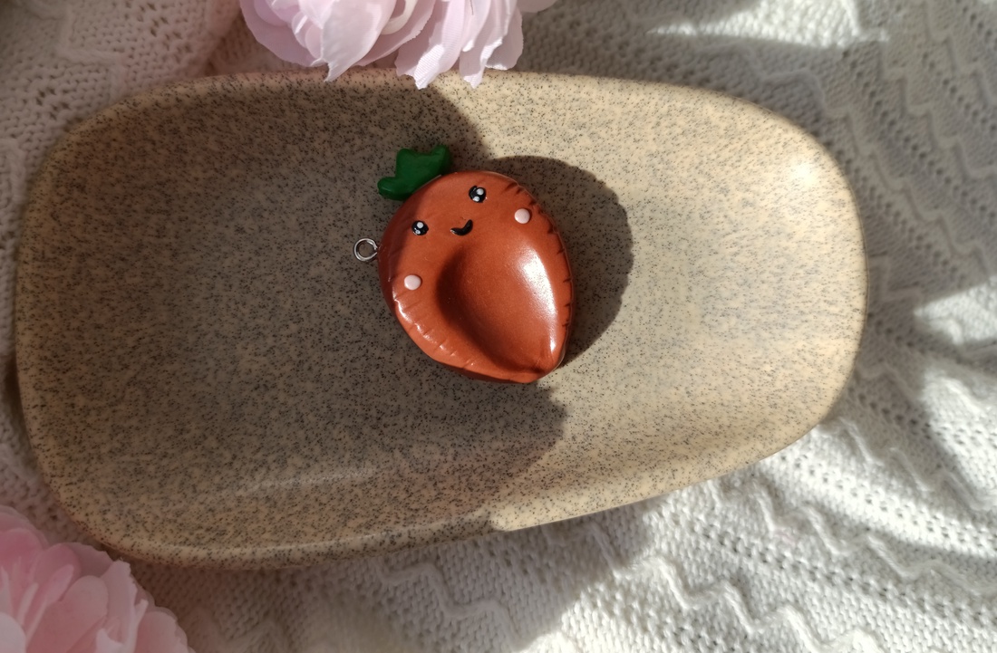 Worry Stone handmade de colecție � breloc antistres artistic ��� - genți și portofele - accesorii genți - breloc - Artynos.ro