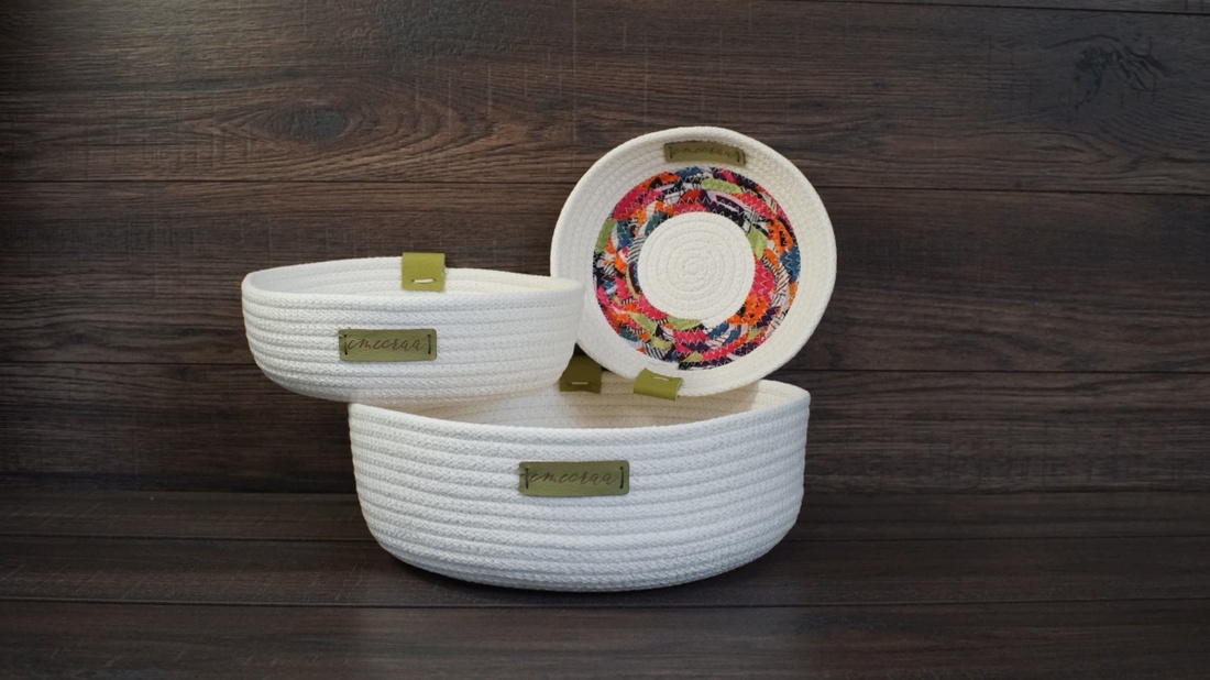 Natural rope basket set (3 pcs) - casă & stil de viață - materiale de depozitare și sortare - coșuri depozitare - Artynos.ro