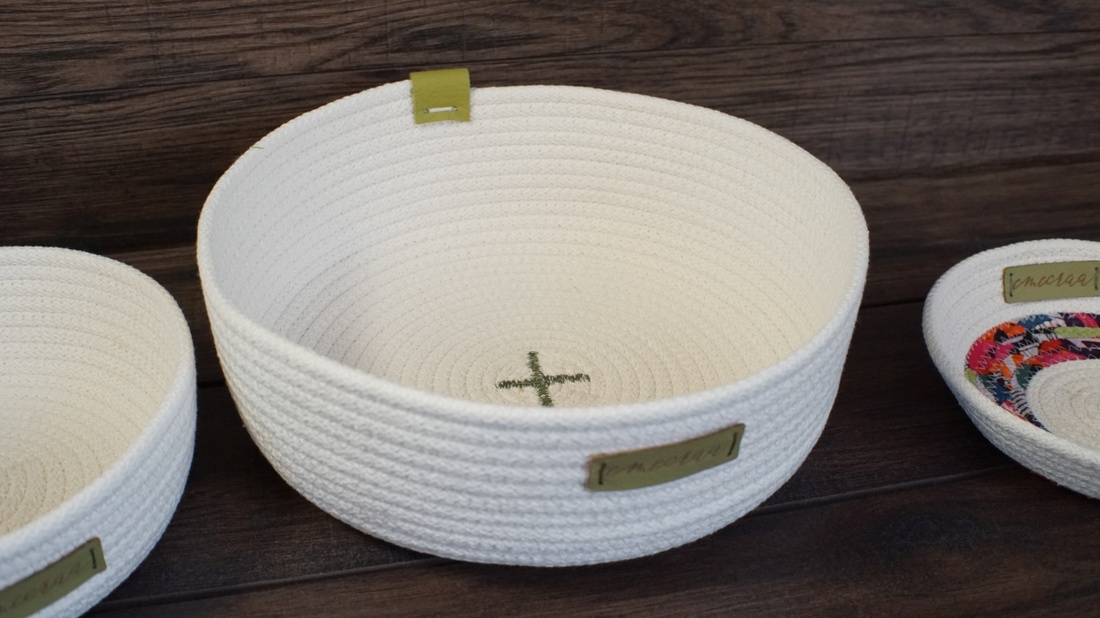 Natural rope basket set (3 pcs) - casă & stil de viață - materiale de depozitare și sortare - coșuri depozitare - Artynos.ro