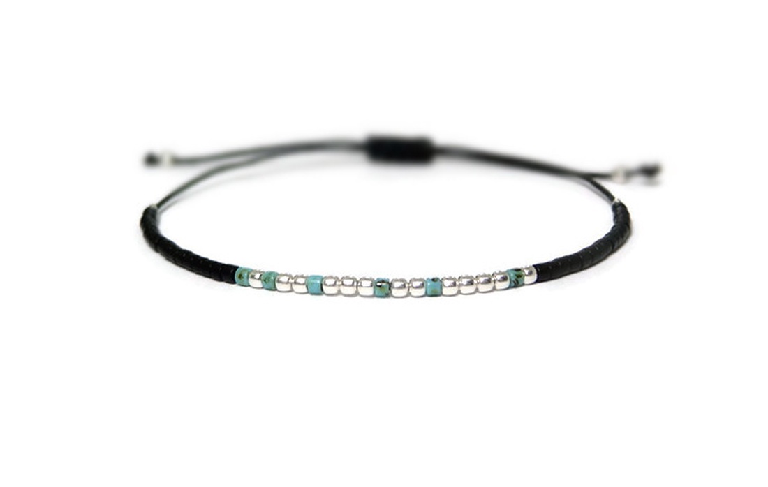Bratara minimalista personalizata - Traveler - cod morse / Bratari personalizate - bijuterii - brățări - brățară cu mărgele - Artynos.ro