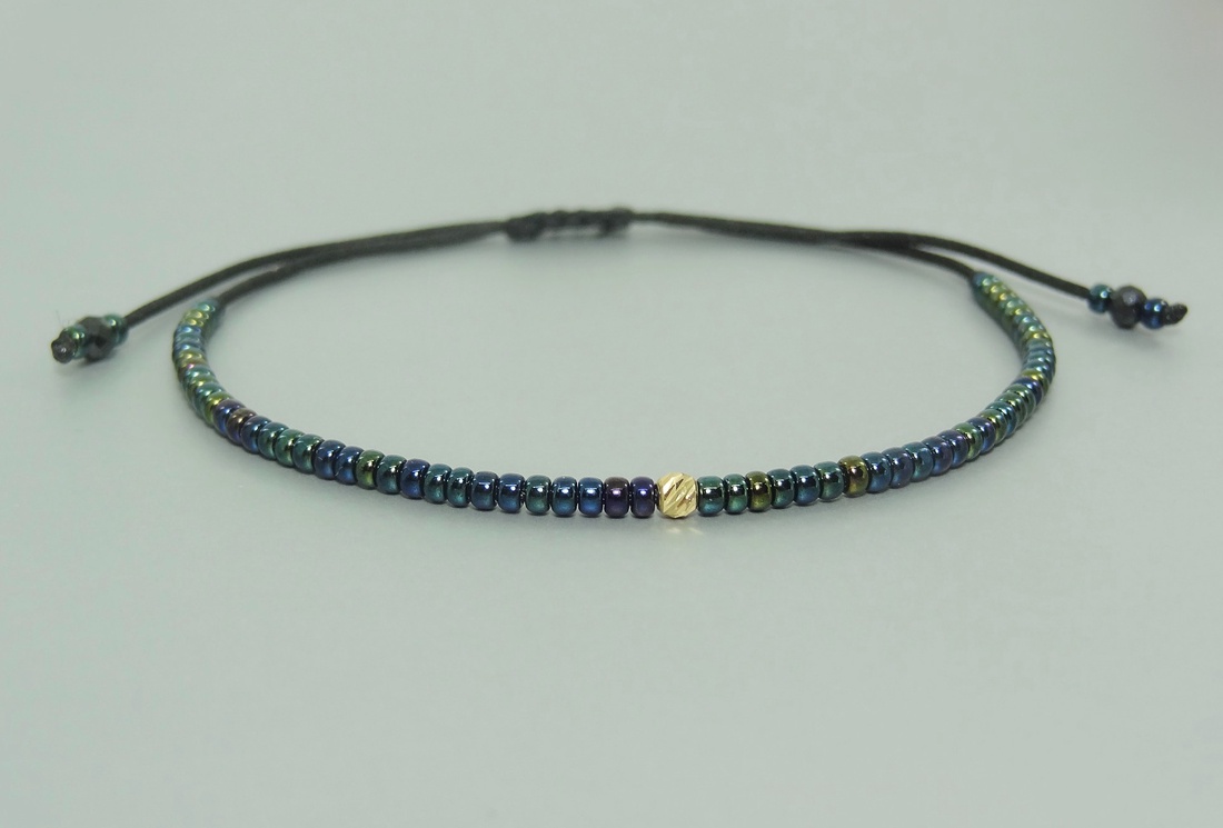 Bratara Cosmic Glow din margelute ceramice - bijuterii - brățări - brățări din mărgele - Artynos.ro