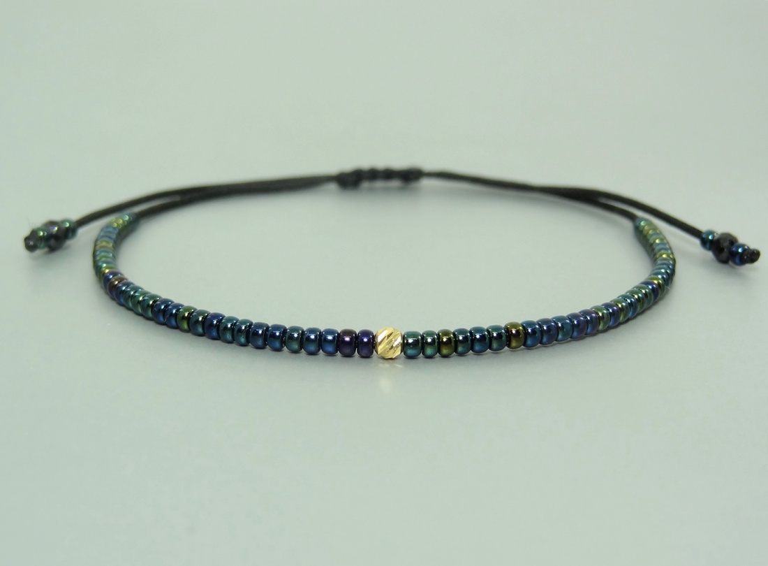 Bratara Cosmic Glow din margelute ceramice - bijuterii - brățări - brățări din mărgele - Artynos.ro