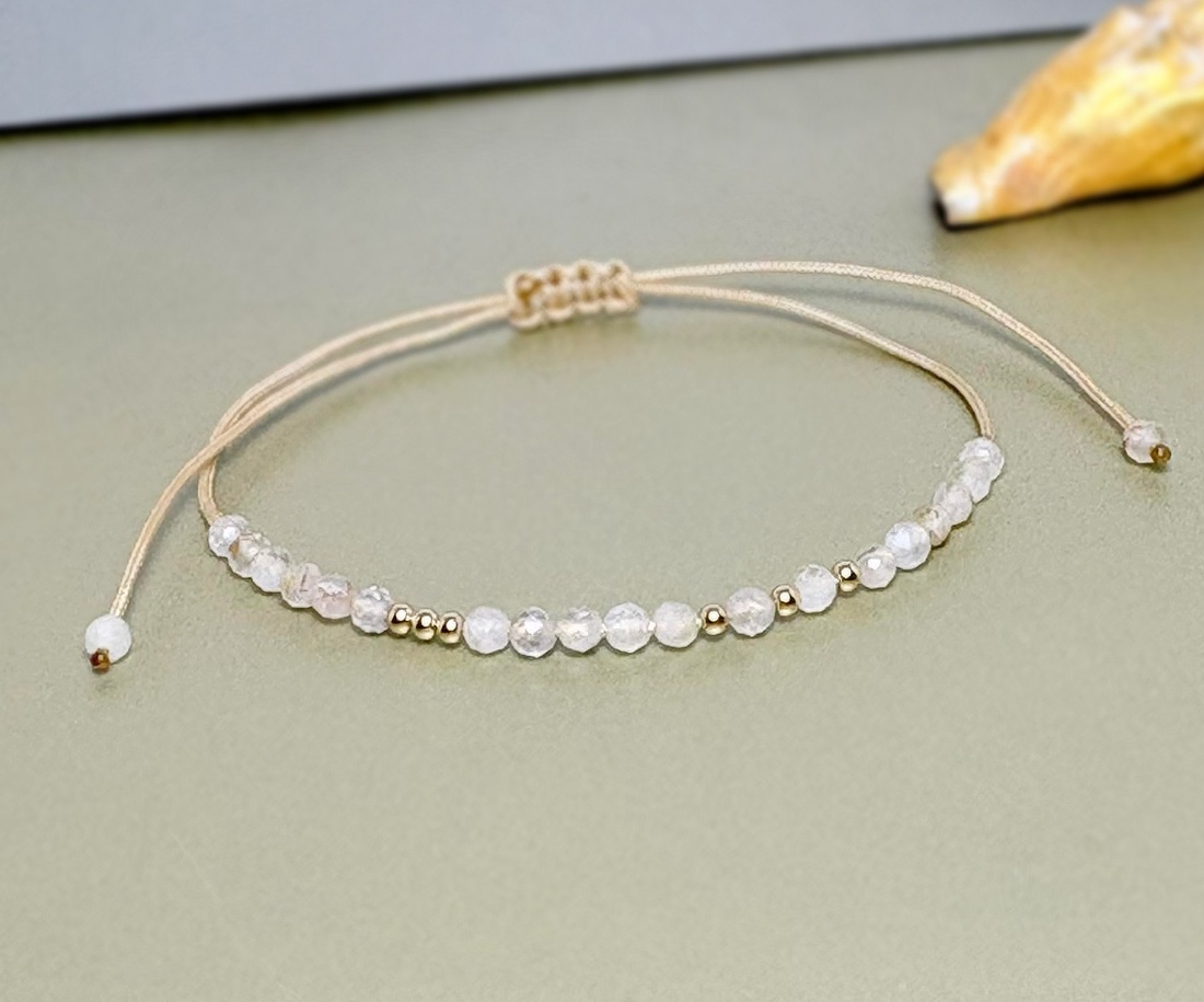 Bratara aur filat 14K / Gold Filled si citrin - Abundance Glow - bijuterii - brățări - brățări din mărgele - Artynos.ro