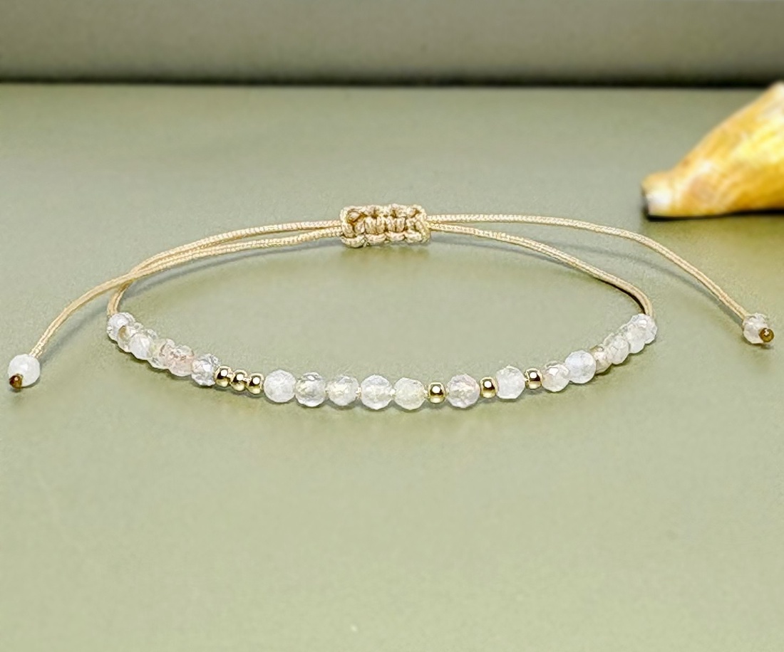 Bratara aur filat 14K / Gold Filled si citrin - Abundance Glow - bijuterii - brățări - brățări din mărgele - Artynos.ro