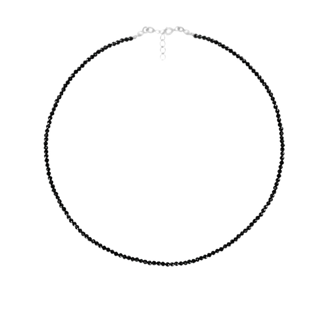 Colier protectie din turmalina neagra, Midnight Glow. - bijuterii - coliere - coliere din pietre semiprețioase - Artynos.ro