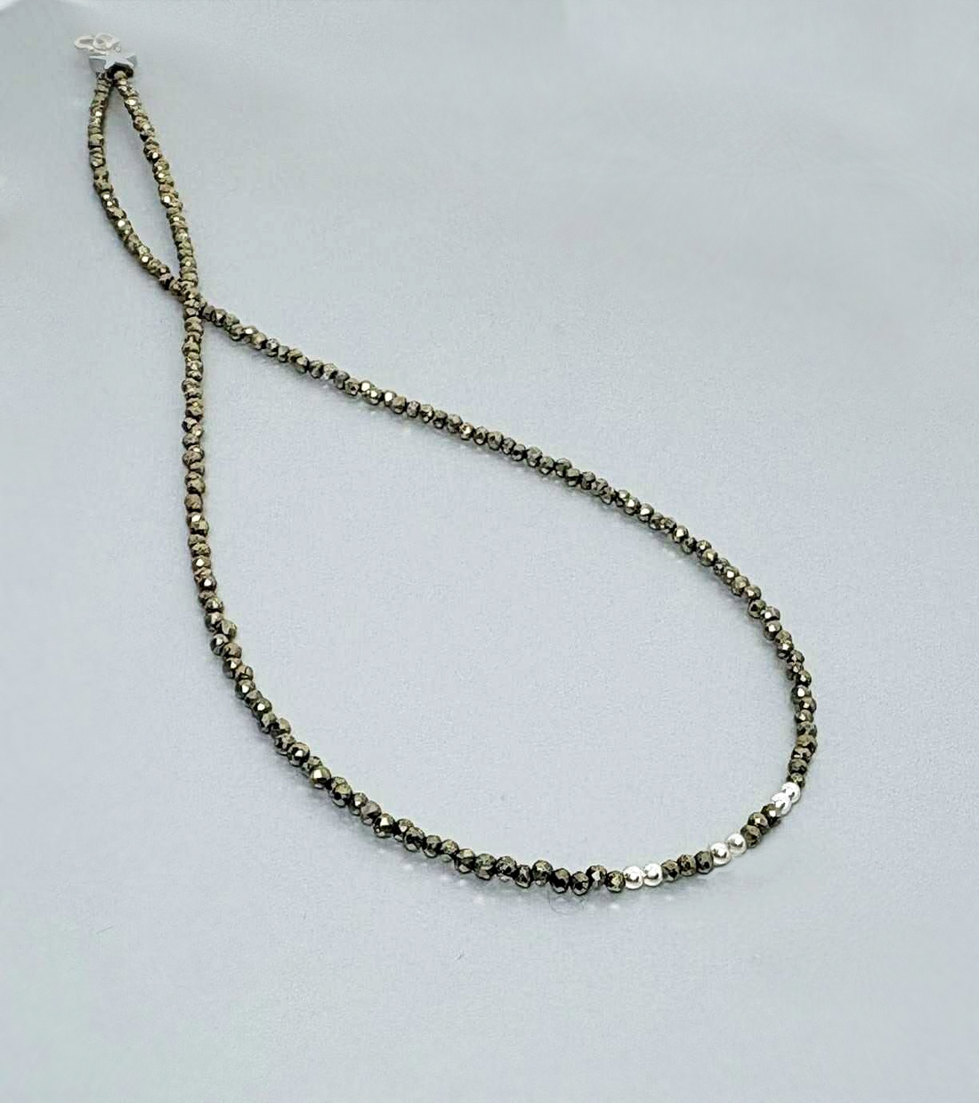 Colier pirita fatetata - Metallic Glow - bijuterii - coliere - coliere din pietre semiprețioase - Artynos.ro