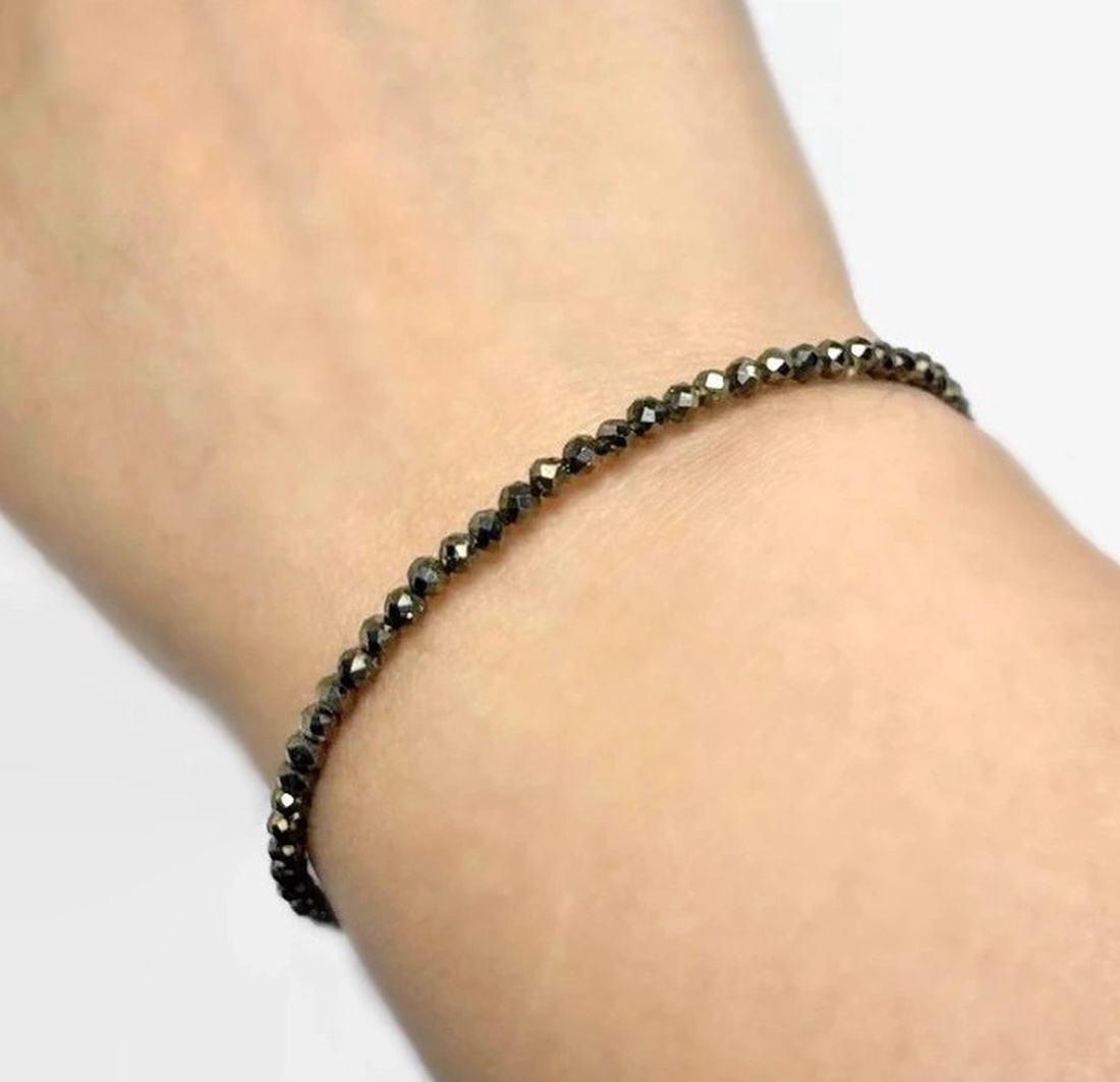 Bratara pirita fatetata - Pyrite Glow - bijuterii - brățări - brățări din mărgele - Artynos.ro