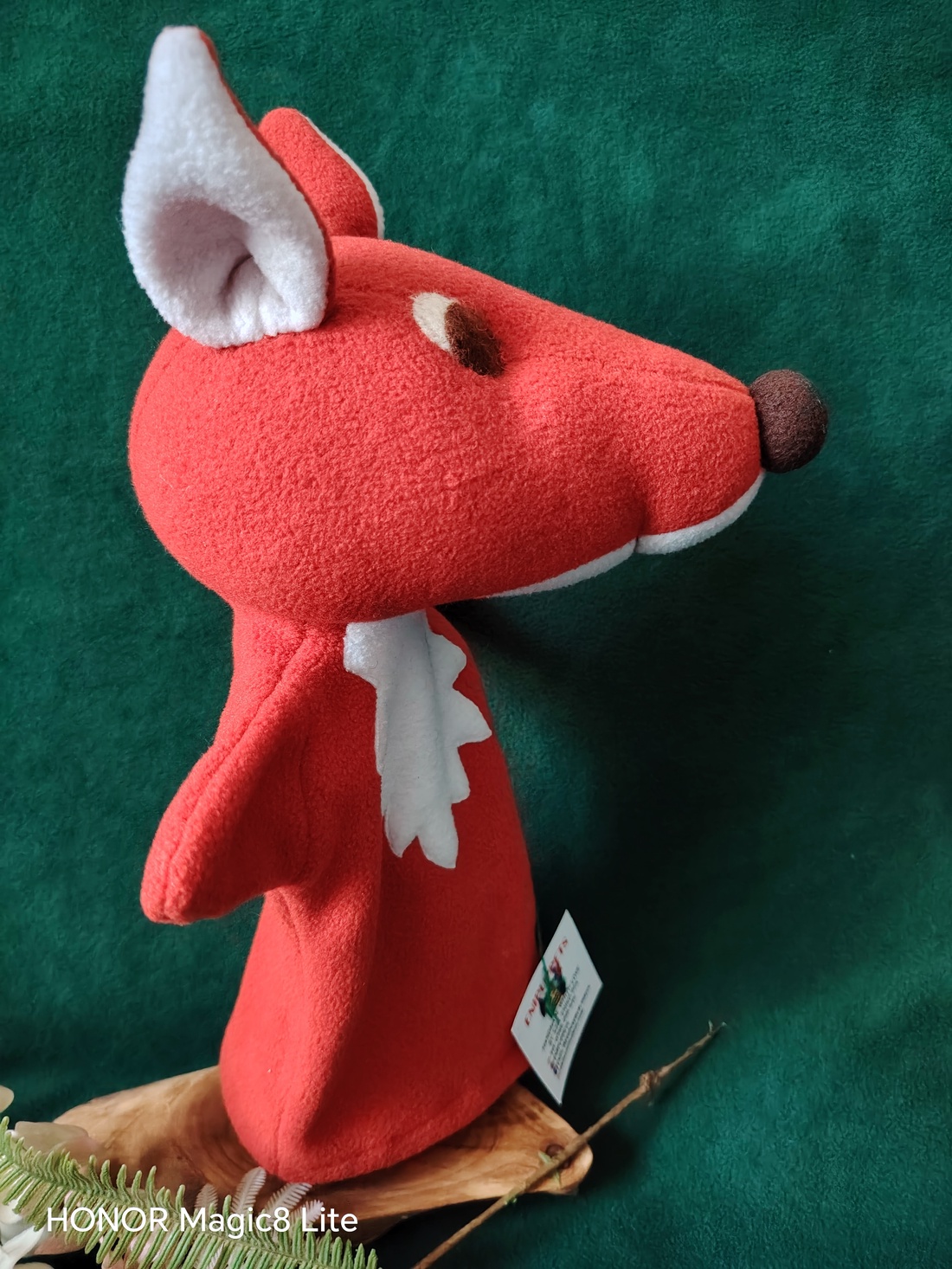 Vulpea Foxy   păpușă de mână - jucării și echipamente pentru copii - marionete - mănuși marionete - Artynos.ro