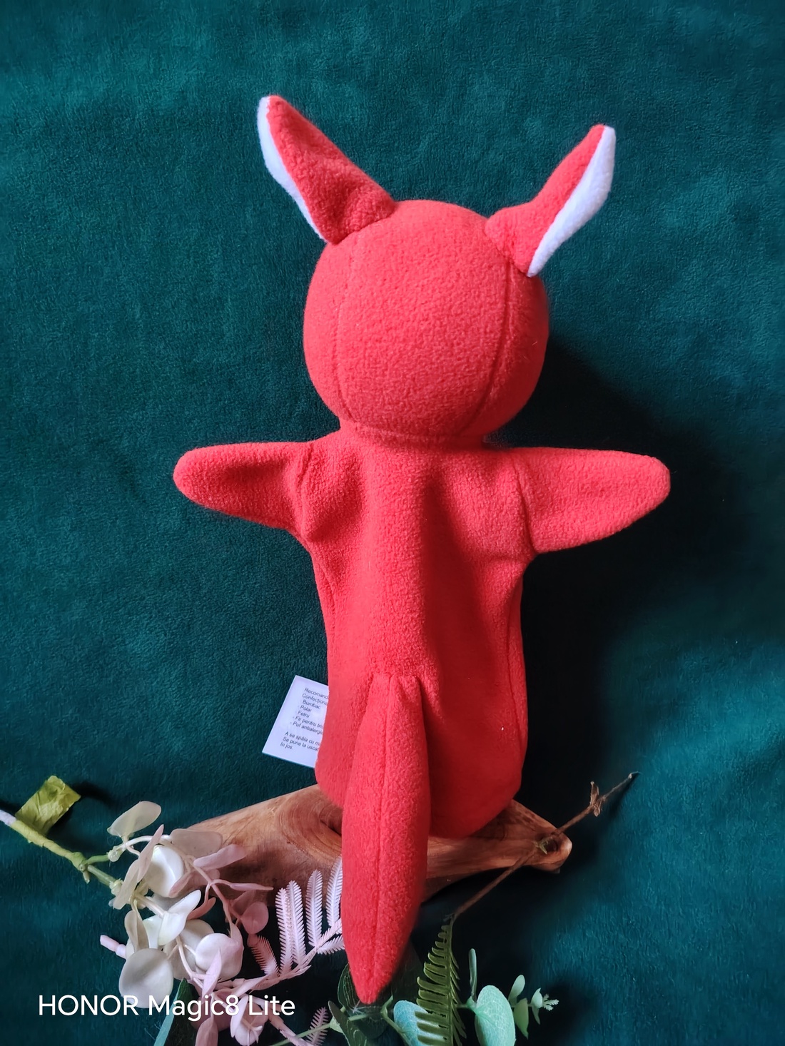 Vulpea Foxy   păpușă de mână - jucării și echipamente pentru copii - marionete - mănuși marionete - Artynos.ro