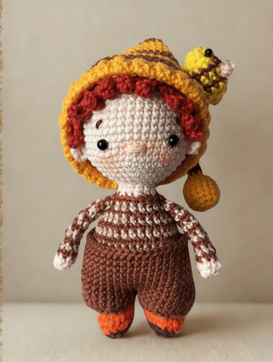 Zümi Zsombi � Albbinuță elf din amigurumi premium croșetată manual (16-17 cm) - jucării și echipamente pentru copii - plușuri - păpușă croșetată, păpușă de pluș - Artynos.ro