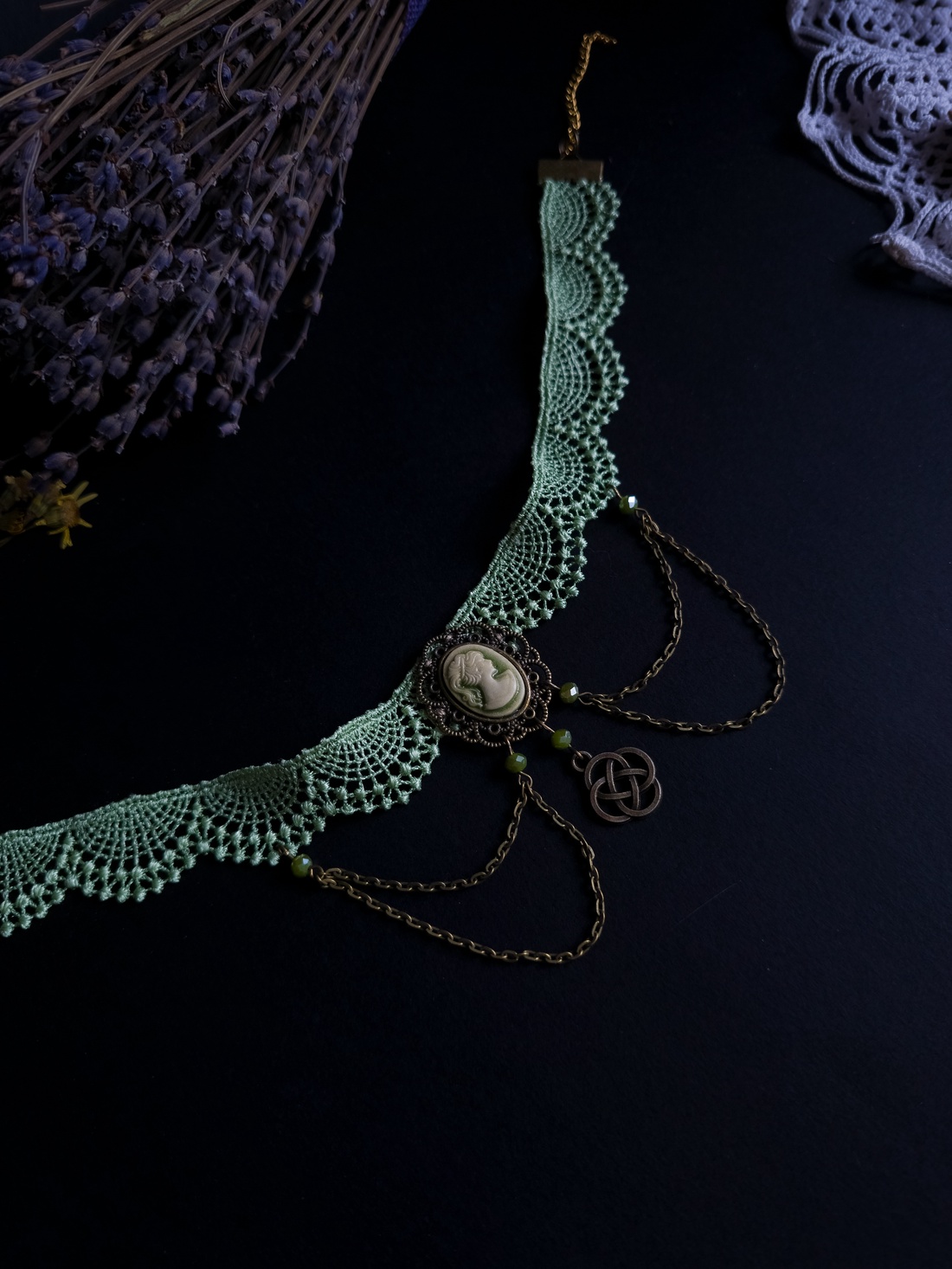 Ophelia necklace  - bijuterii - coliere - chockere - Artynos.ro