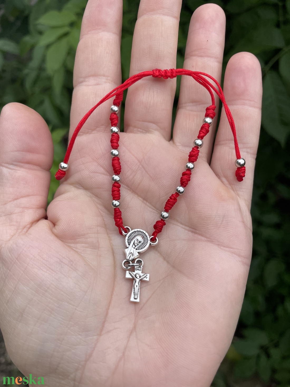 Ékszer karkötő piros fonott makramé rózsafüzér - casă & stil de viață - obiecte religioase și de devoțiune - rozariu, cununi - Artynos.ro Ékszer karkötő piros fonott makramé rózsafüzér - casă & stil de viață - obiecte religioase și de devoțiune - rozariu, cununi - Artynos.ro