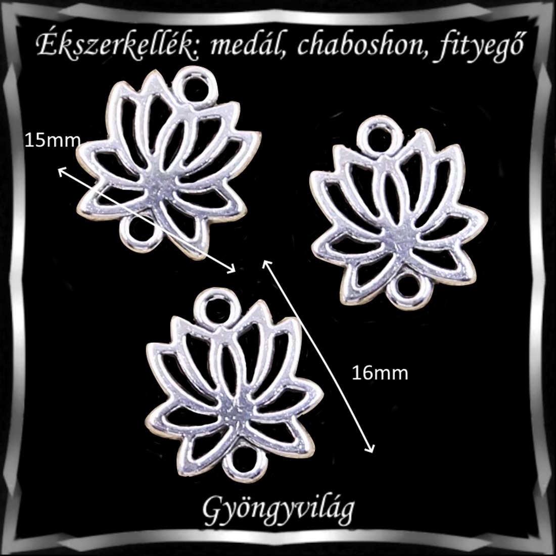 Accesorii pentru bijuterii: pandantiv, caboshon, dangle BMCF-2-25 4 buc/pachet în mai multe culori -  - Artynos.ro