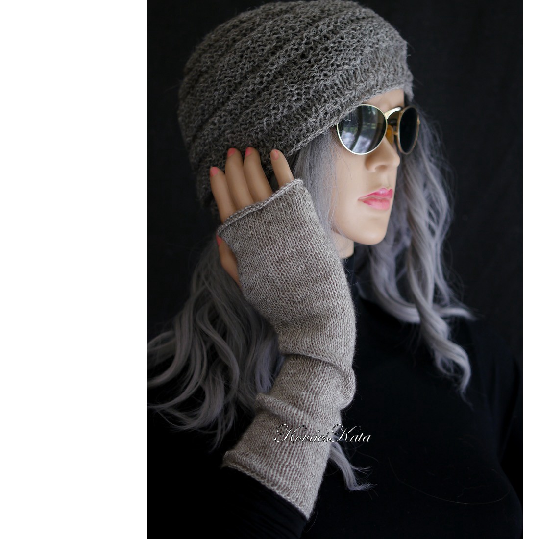 BOSZI-KESZTYŰ / yak - mănușă exclusiv tricotată manual, încălzitor de mână - îmbrăcăminte și modă - eșarfe, pălării, fularuri - mănușă - Artynos.ro