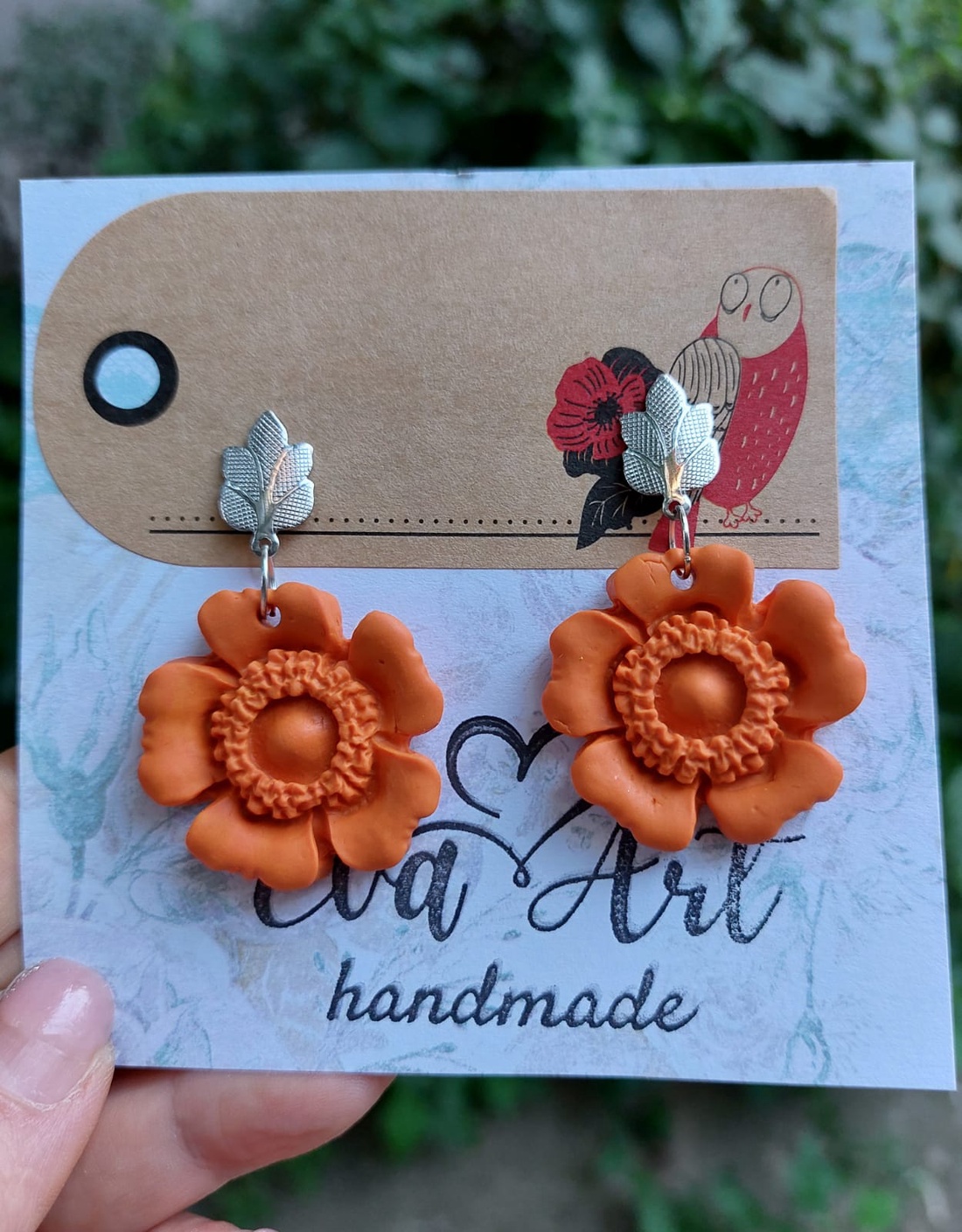 Cercei handmade cu floare arămie - Colecția de Toamnă - bijuterii - cercei - cercei rotunzi - Artynos.ro Cercei handmade cu floare arămie - Colecția de Toamnă - bijuterii - cercei - cercei rotunzi - Artynos.ro