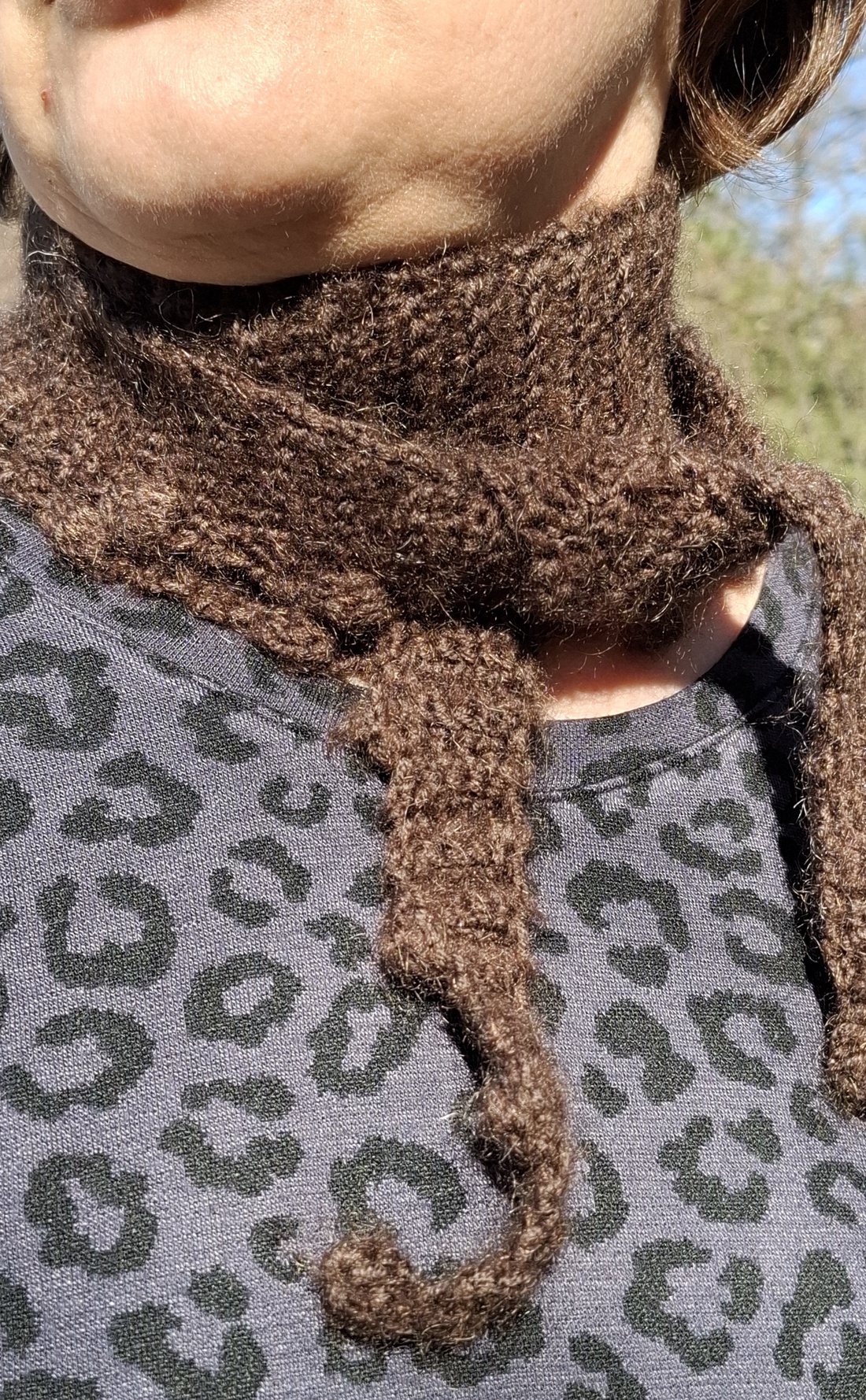 Eșarfă skinny croșetată, lână merino+mohair cu mătase moale - îmbrăcăminte și modă - eșarfe, pălării, fularuri - eșarfe - Artynos.ro