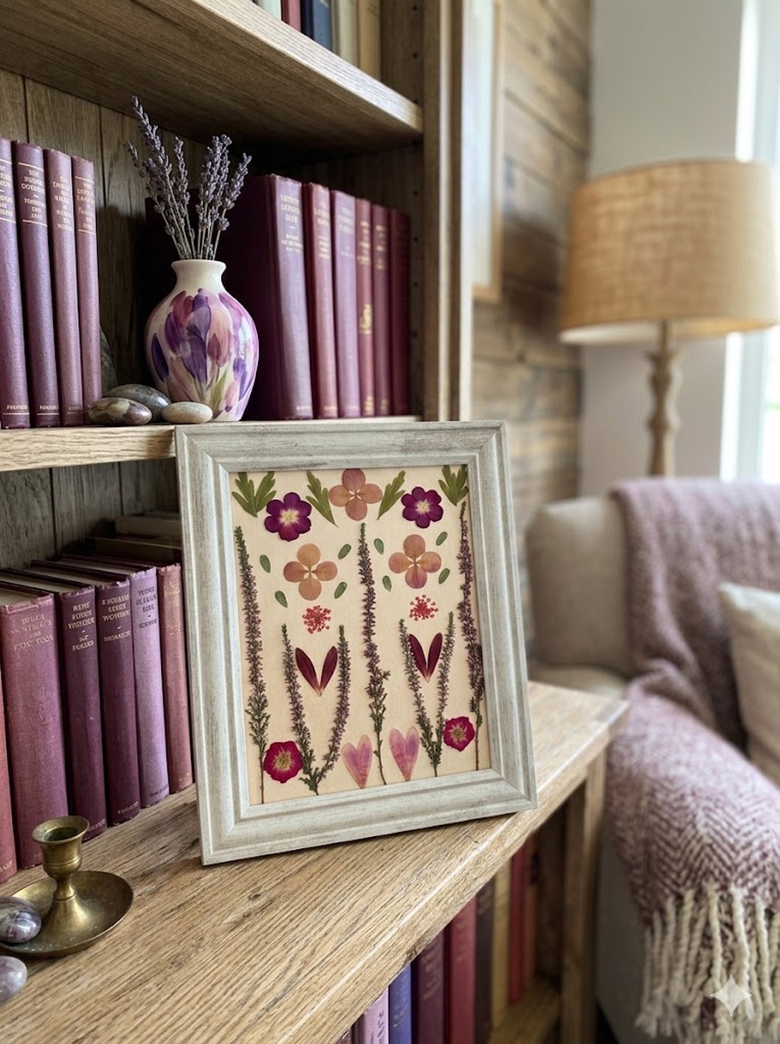 Tablou Flori Presate 30x26 cm - casă & stil de viață - decorațiuni de casă - accesorii florale - buchete de flori - Artynos.ro