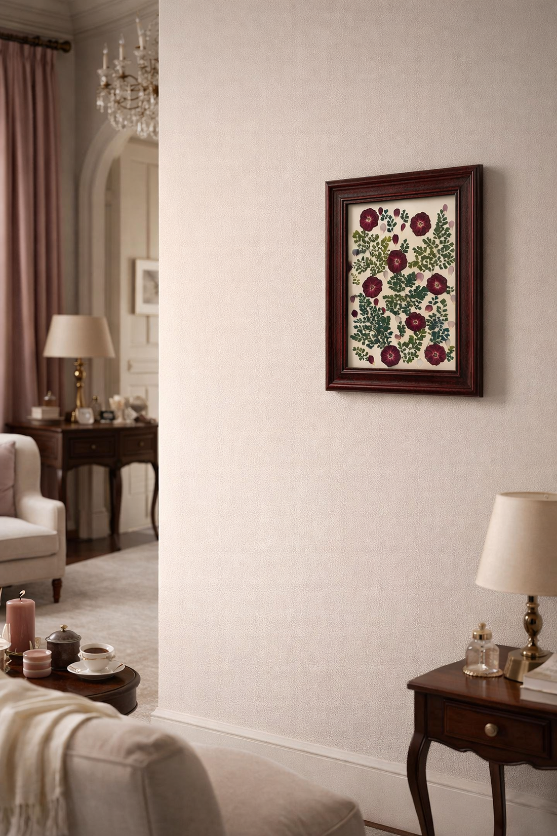 Compoziție Botanică Burgundy Heritage - casă & stil de viață - decorațiuni de casă - accesorii florale - buchete de flori - Artynos.ro