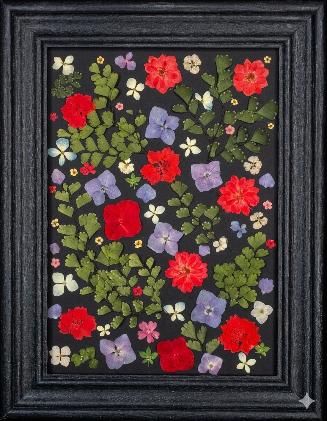 Herbar Premium Midnight Botanical � Compoziție Florală în Ramă Neagră - casă & stil de viață - decorațiuni de casă - accesorii florale - buchete de flori - Artynos.ro