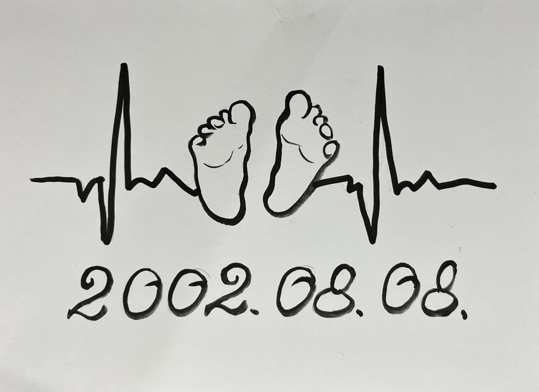 Desen cadou pentru botez, baby shower - arte vizuale și accesorii  - grafică, ilustrație - desen cu cerneală - Artynos.ro