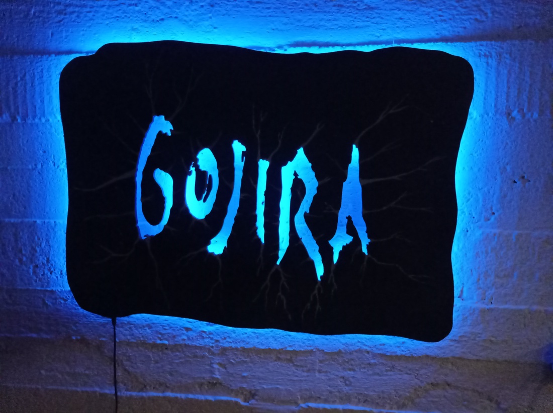 Gojira - világító falikép - - Artynos.ro Gojira - világító falikép - - Artynos.ro