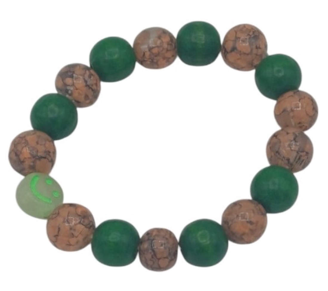 Bratara cu murgele in sticla si lemn  - arte vizuale și accesorii  - grafică, ilustrație - desene în cărbune - Artynos.ro