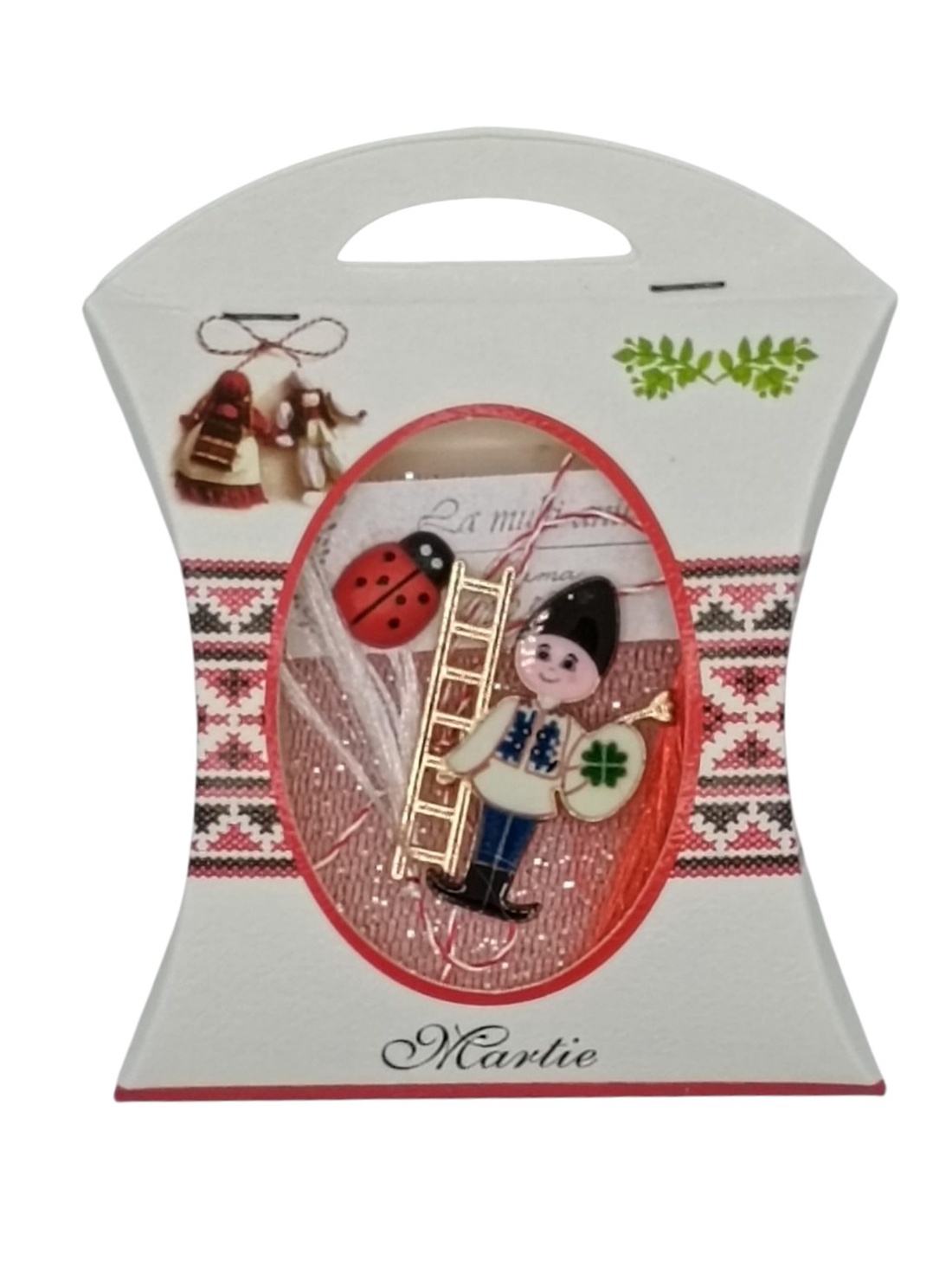 Brosa Cosar pe Scara - bijuterii - mărțișor - Artynos.ro