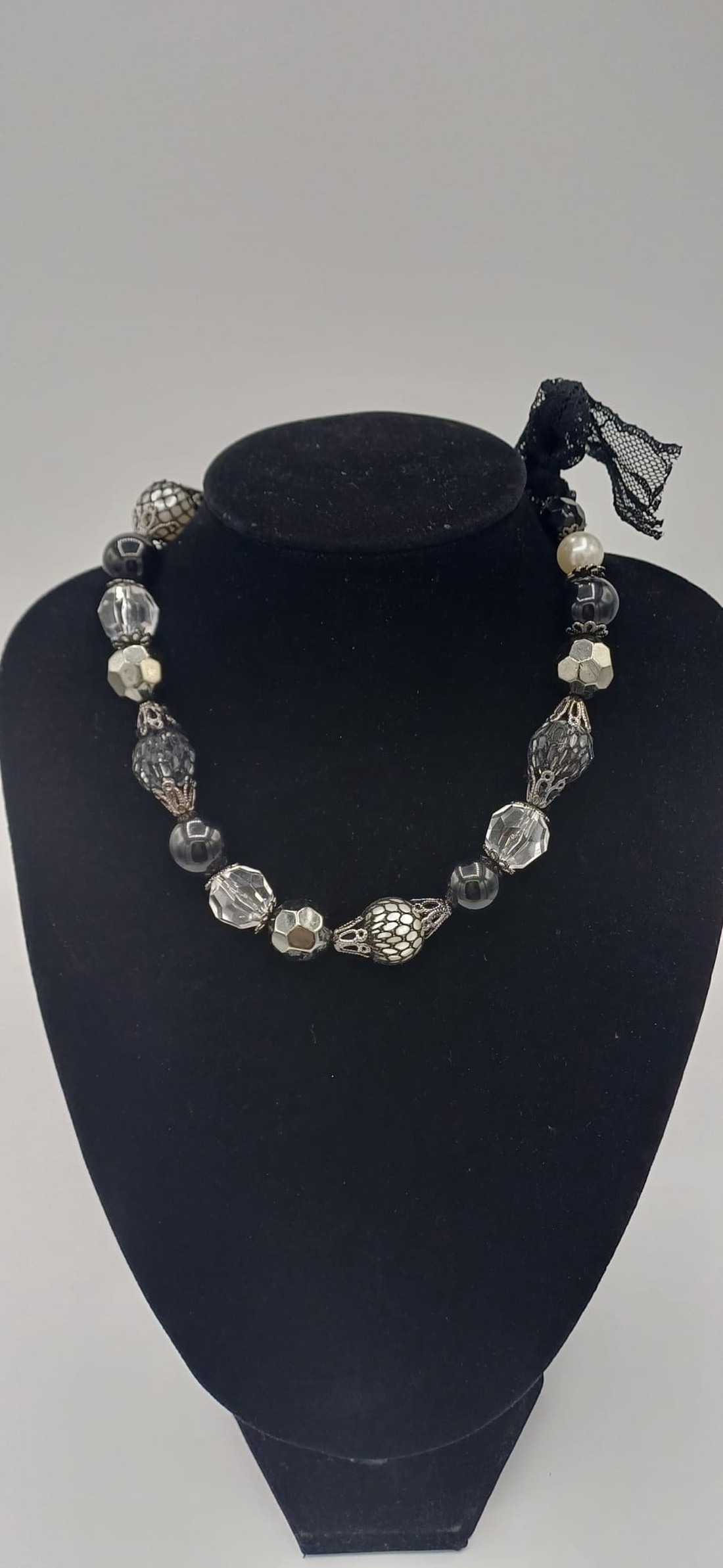 Colier Nocturna Elegance - bijuterii - coliere - coliere din mărgele - Artynos.ro