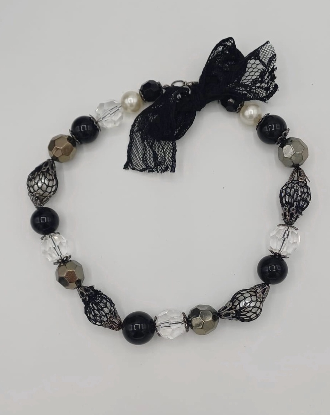 Colier Nocturna Elegance - bijuterii - coliere - coliere din mărgele - Artynos.ro