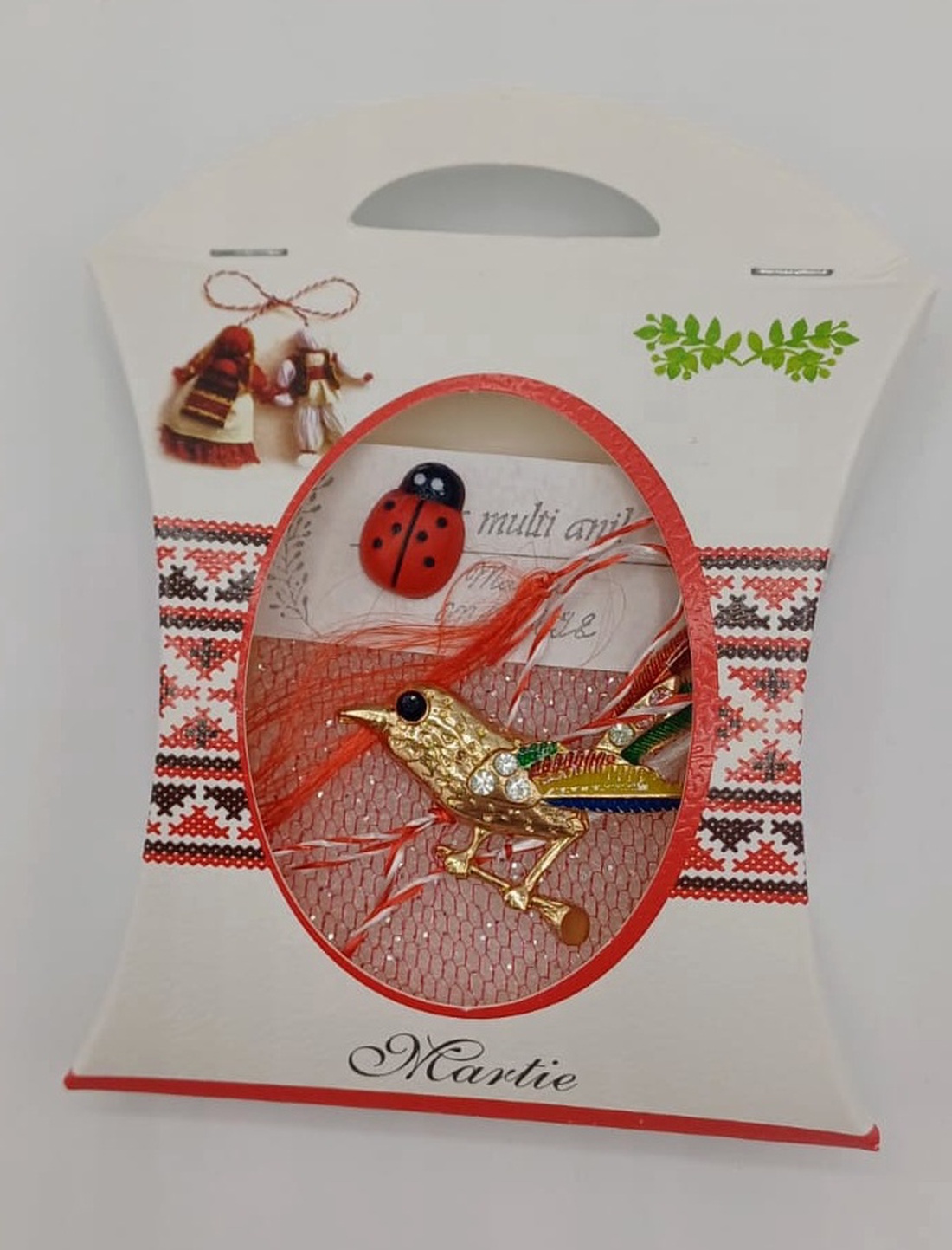 Brosa cu Pasare primavara - bijuterii - mărțișor - Artynos.ro