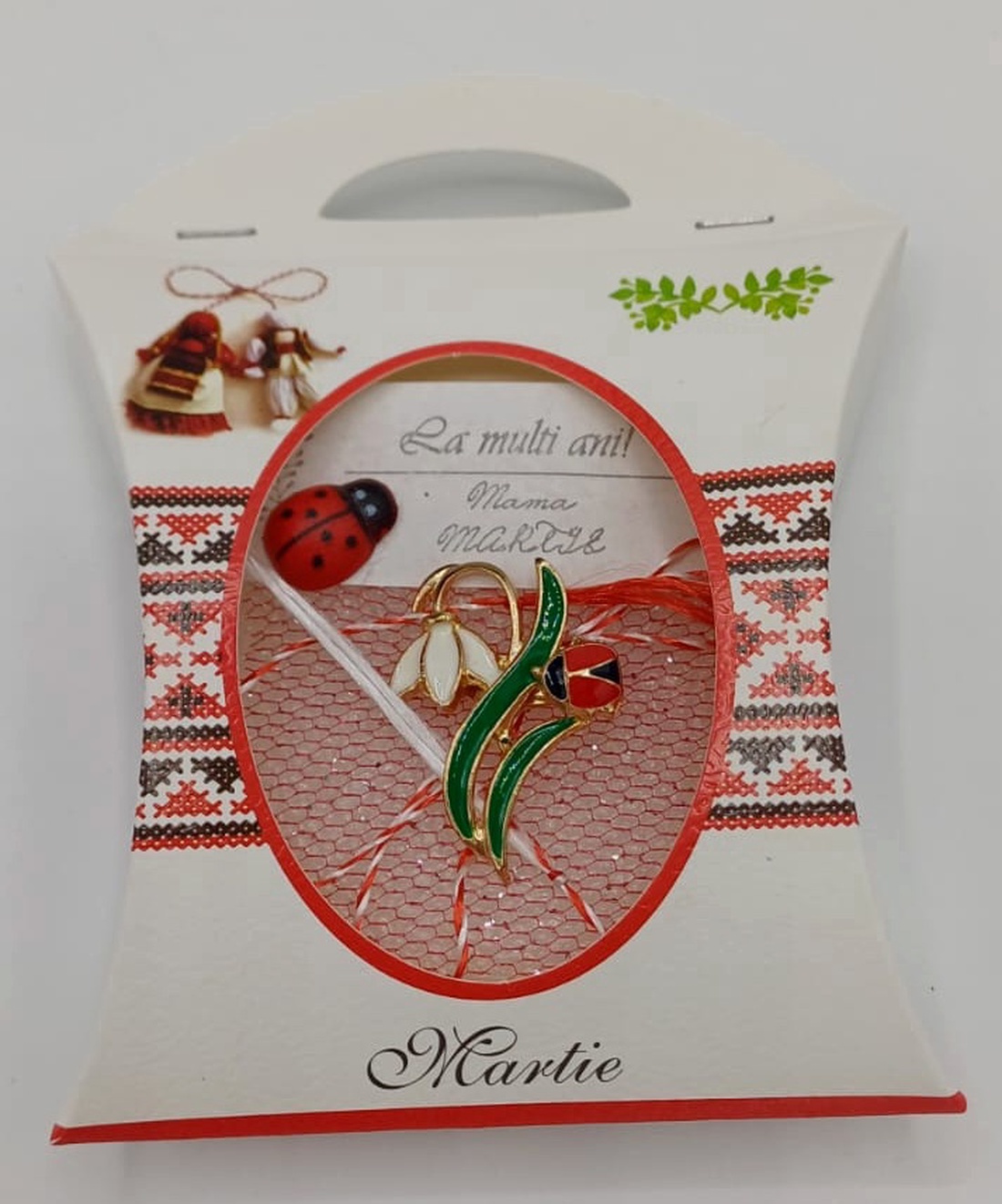 Martisor cu Ghiocel si Gargarita - bijuterii - mărțișor - Artynos.ro