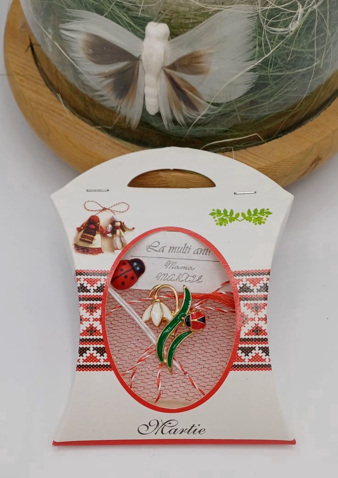 Martisor cu Ghiocel si Gargarita - bijuterii - mărțișor - Artynos.ro