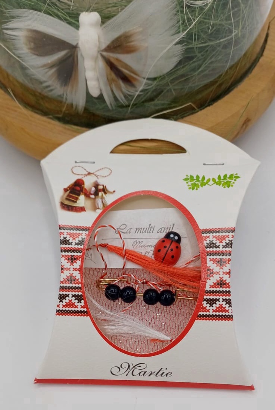 Brosa martiosor ,se poarta tot anul - bijuterii - broșe - Artynos.ro