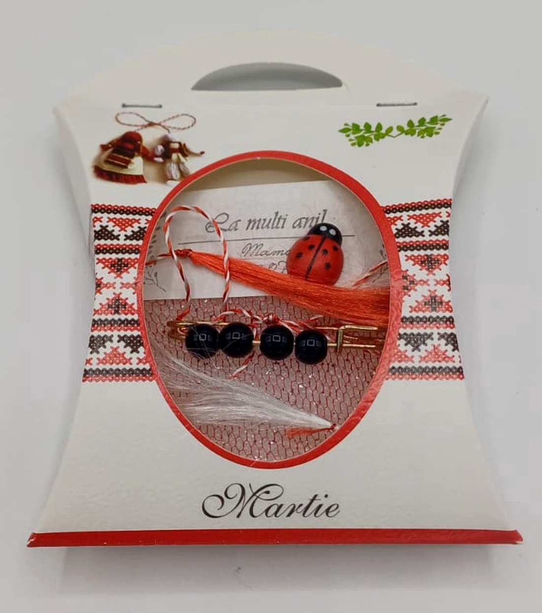 Brosa martiosor ,se poarta tot anul - bijuterii - broșe - Artynos.ro