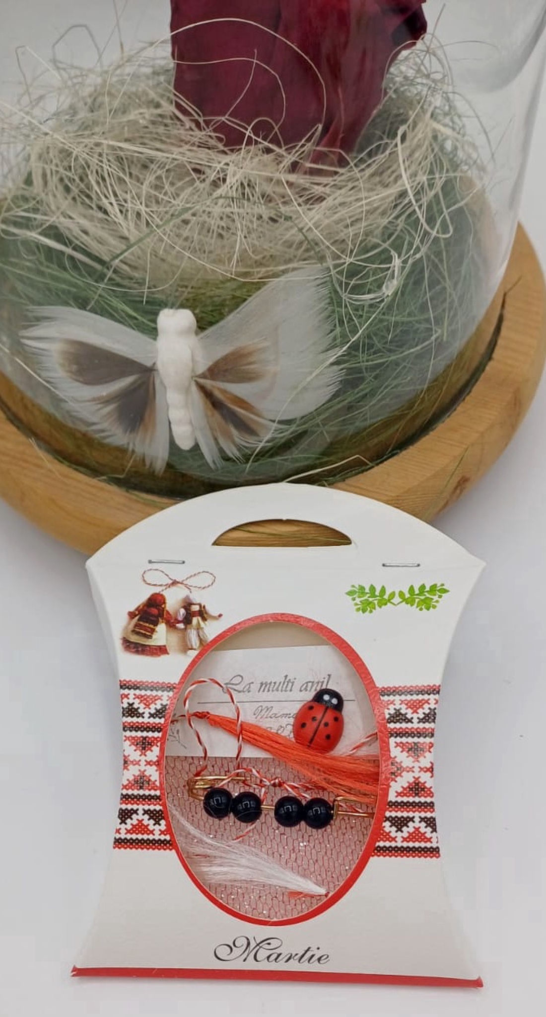 Brosa martiosor ,se poarta tot anul - bijuterii - broșe - Artynos.ro