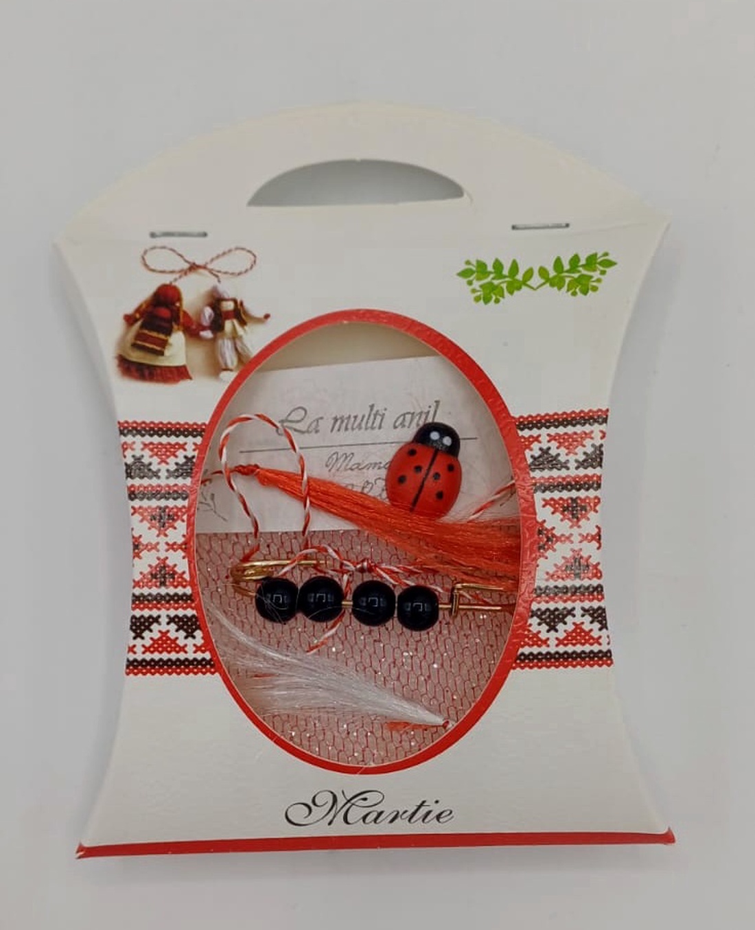 Brosa martiosor ,se poarta tot anul - bijuterii - broșe - Artynos.ro