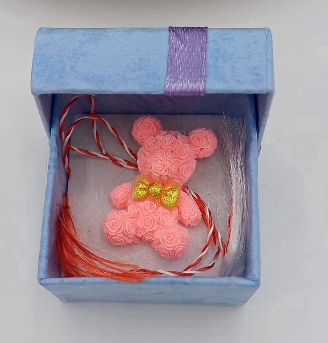 Martisor cu ursulet roz , pentru copii - bijuterii - mărțișor - Artynos.ro