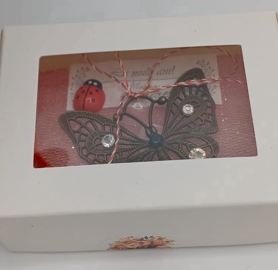 Fluture decorativ vintage din metal � Mărțișor / Cadou special - bijuterii - mărțișor - Artynos.ro