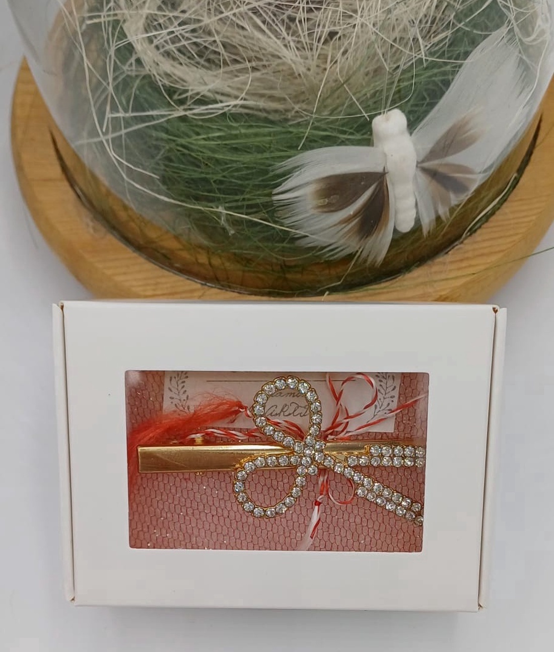 Mărțișor � Clamă de păr decorativă cu pietre, model elegant - bijuterii - mărțișor - Artynos.ro