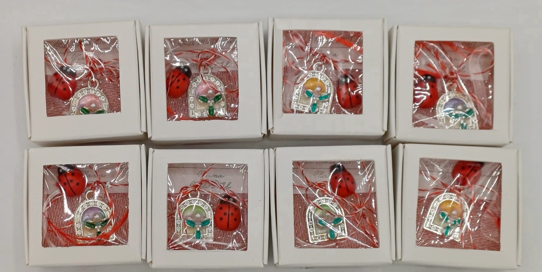 Mărțișor pandantiv floral � model arcadă cu flori - bijuterii - mărțișor - Artynos.ro