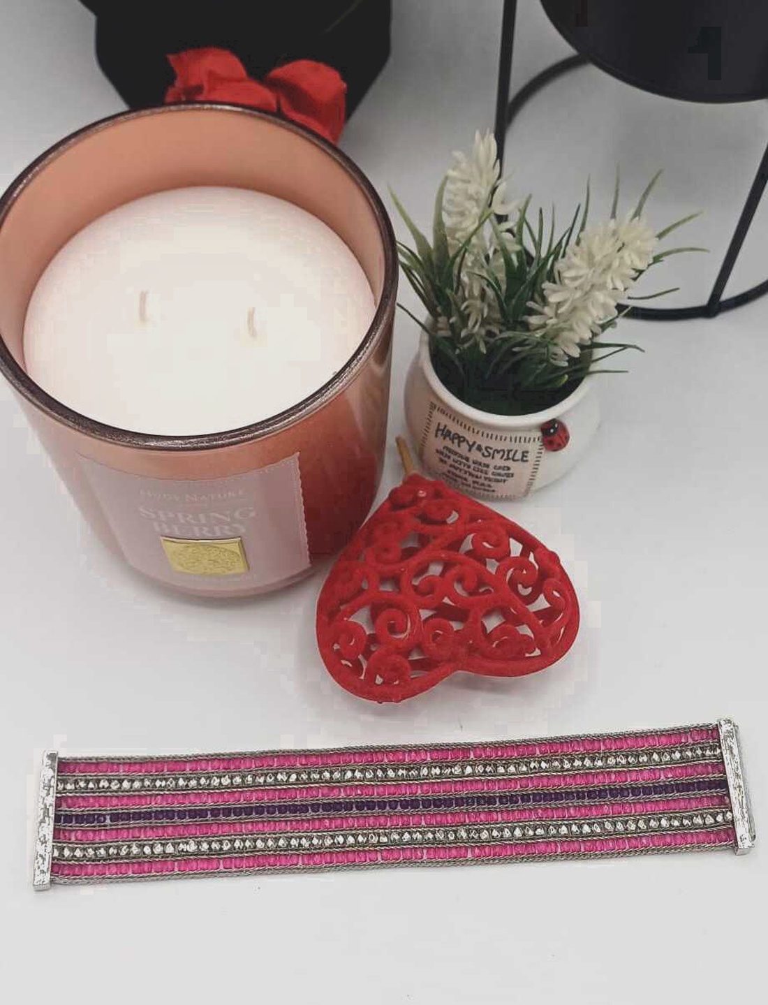 Brățară elegantă cu închidere magnetică, realizată din fire fine de metal împletite - bijuterii - brățări - brățări din mărgele - Artynos.ro