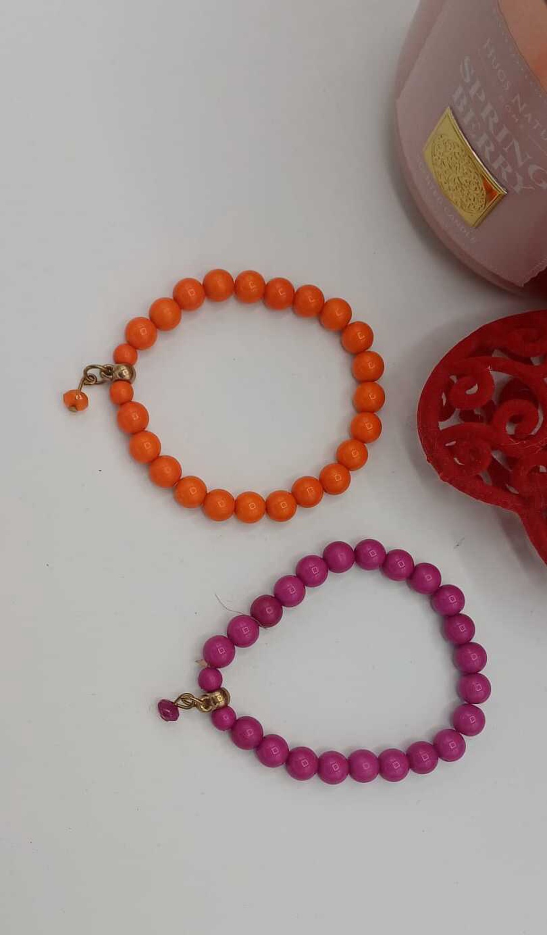 Brățări cu mărgele colorate din sticla cu fir elastic.� energie și bucurie - bijuterii - brățări - brățări din perle - Artynos.ro