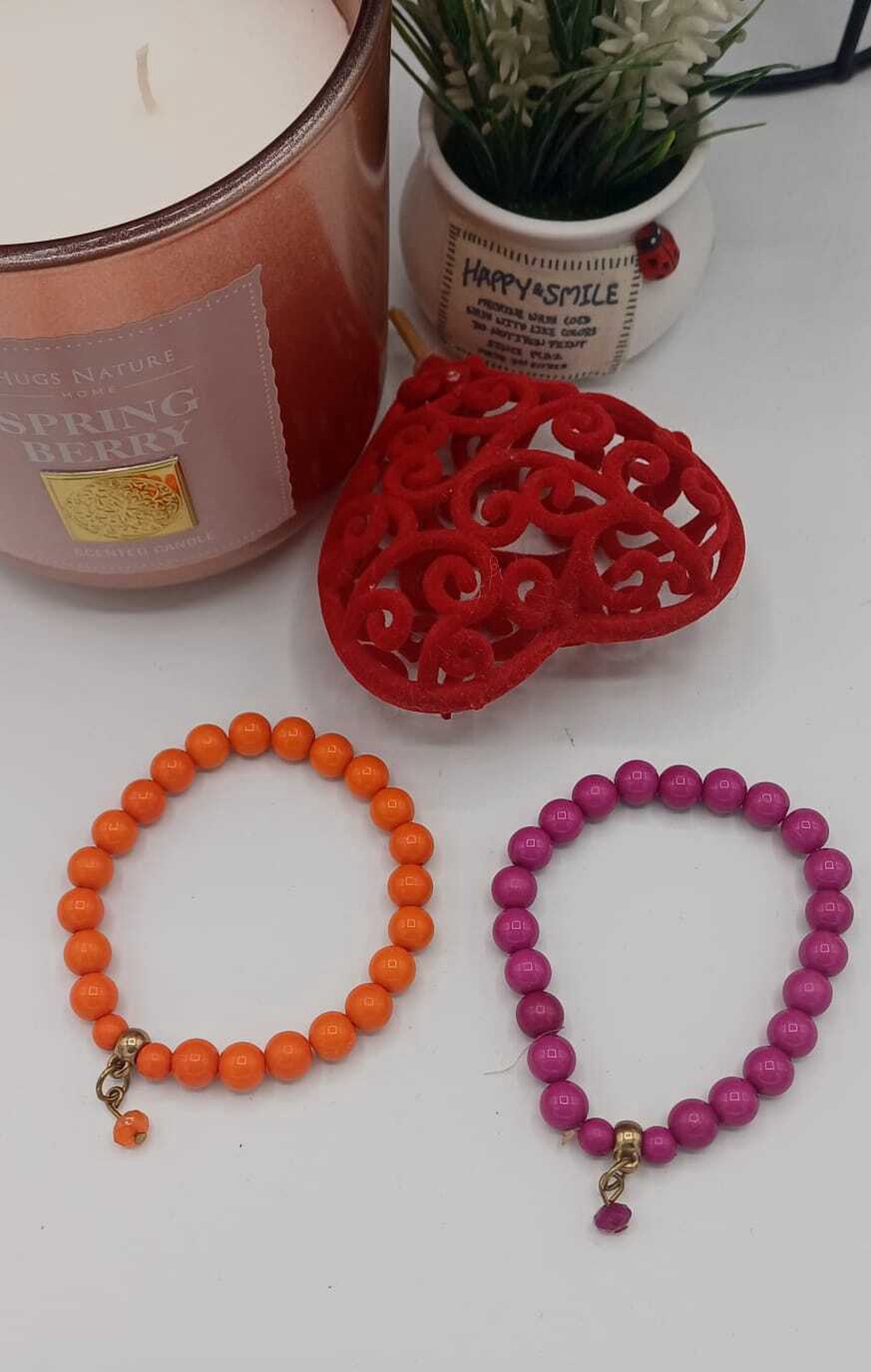 Brățări cu mărgele colorate din sticla cu fir elastic.� energie și bucurie - bijuterii - brățări - brățări din perle - Artynos.ro