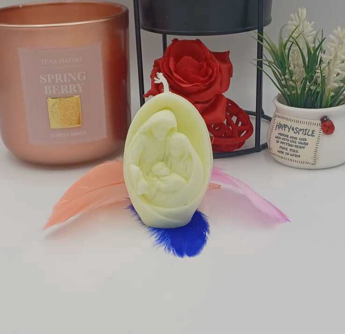 lumânare decorativă sculptată, realizată din ceară  - casă & stil de viață - lumânări, parfumuri, arome - ceară parfumată - Artynos.ro