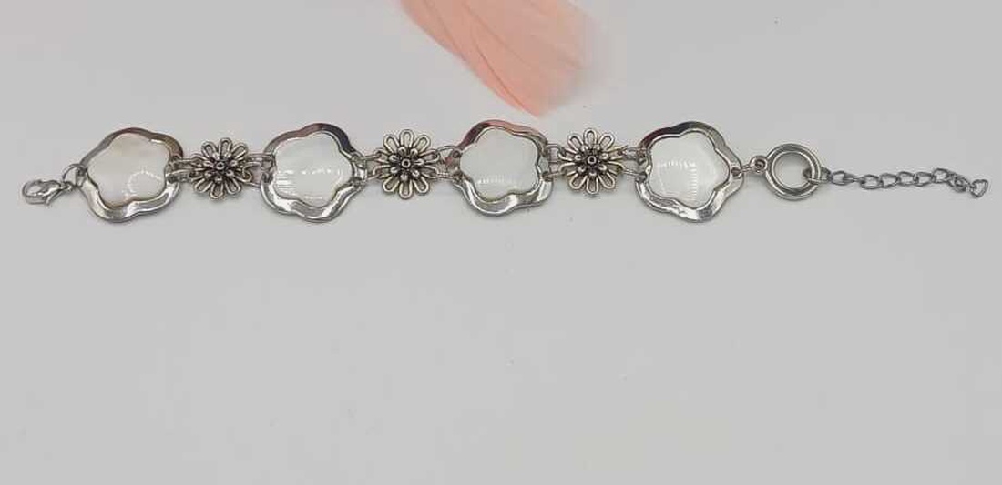 Brățară elegantă ,realizată din elemente metalice cu finisaj vintage. - bijuterii - brățări - brățări din pietre semiprețioase - Artynos.ro