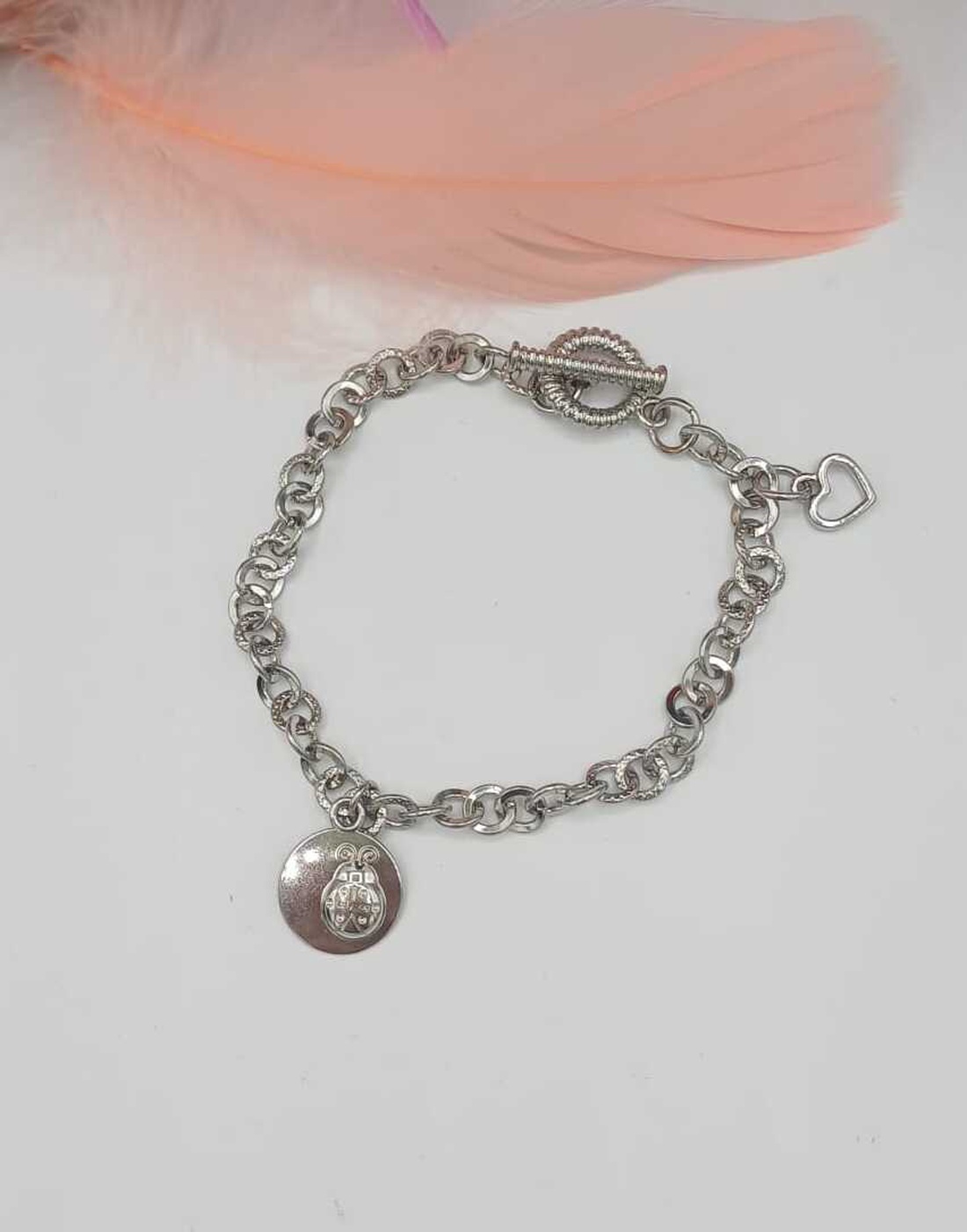 Brățară integral metalică, cu design clasic și elegant, realizată din lanț argintiu  - bijuterii - brățări - brățări din pietre semiprețioase - Artynos.ro