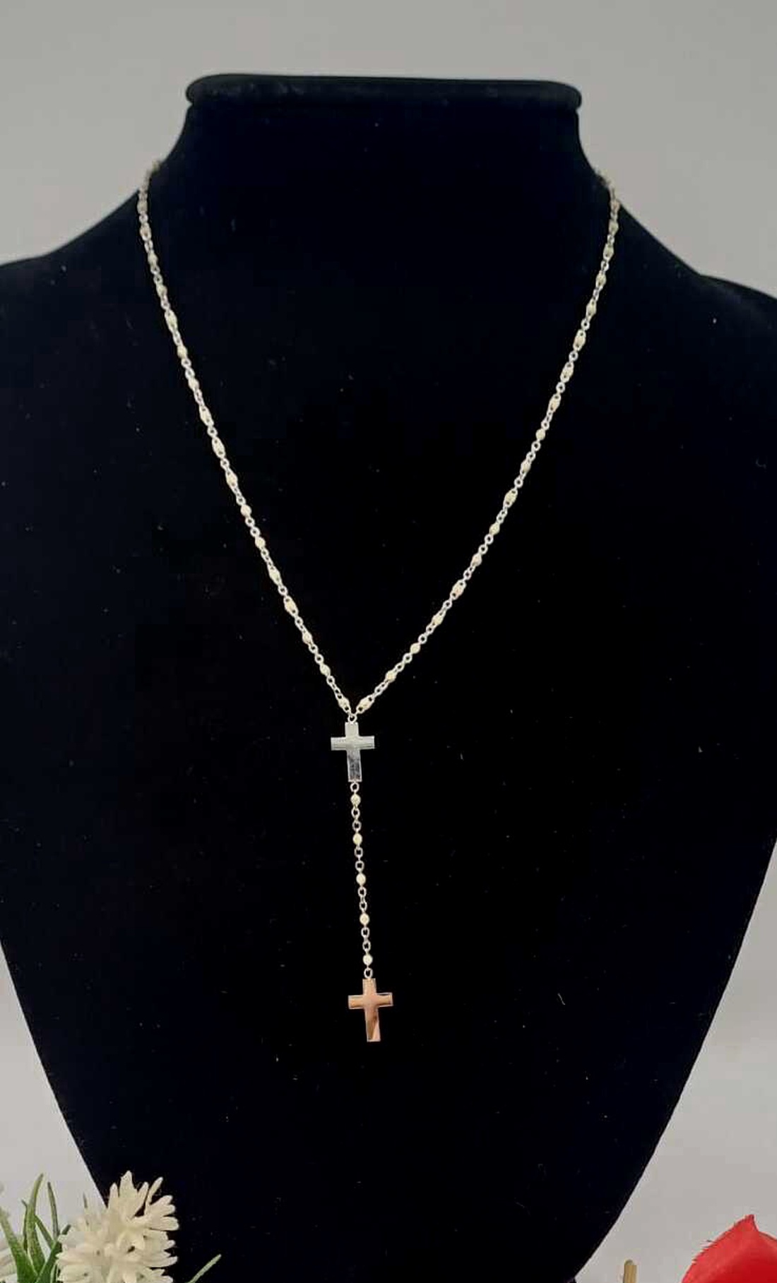 Rozariu cu margele incorporate pe lant. - casă & stil de viață - accesorii religioase - rozariu - Artynos.ro