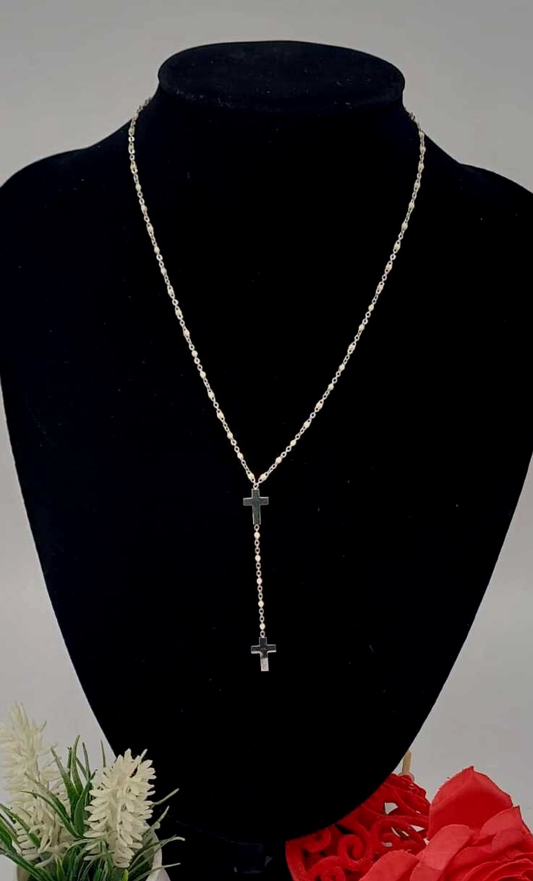 Rozariu cu margele incorporate pe lant. - casă & stil de viață - accesorii religioase - rozariu - Artynos.ro