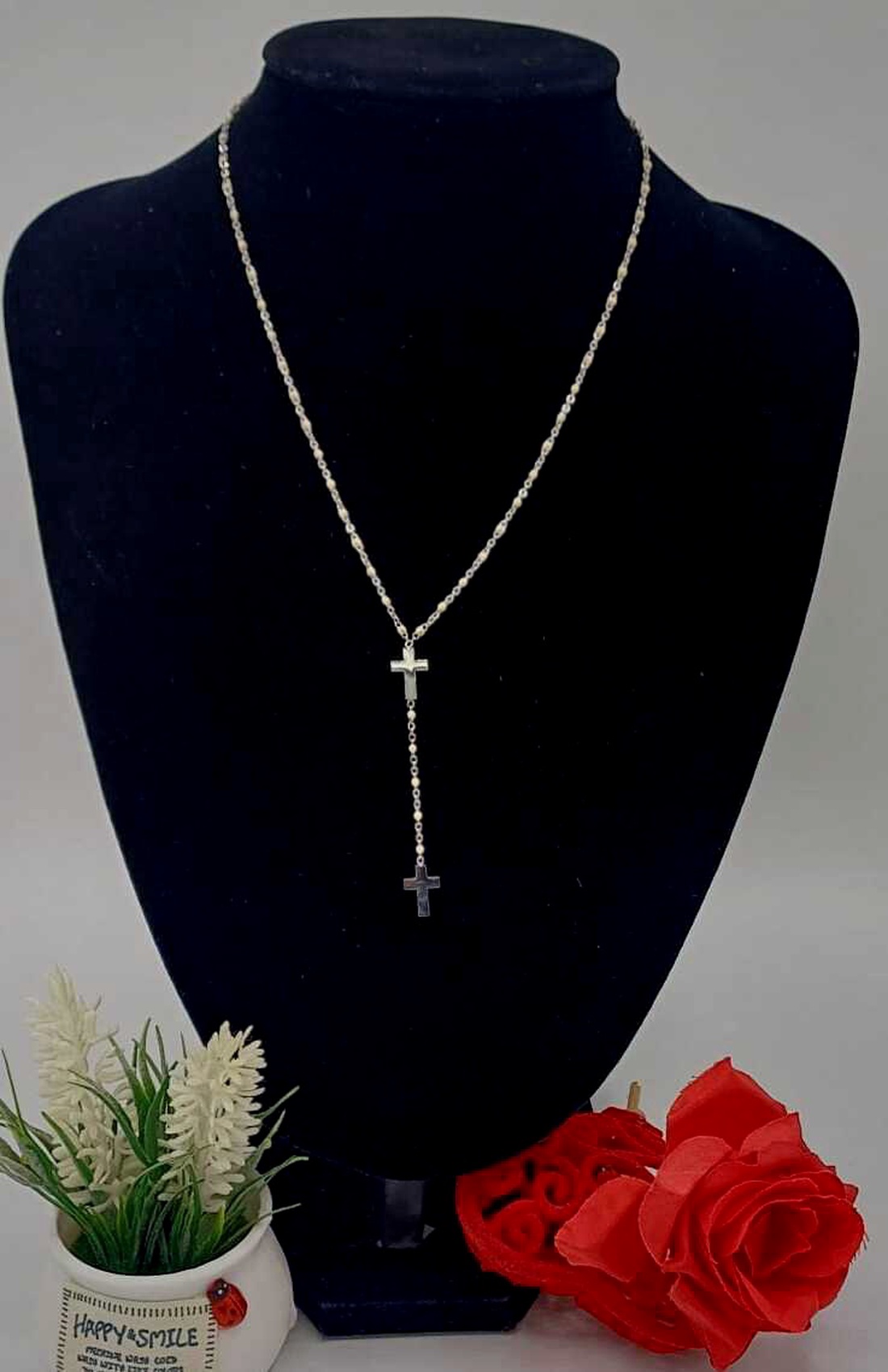 Rozariu cu margele incorporate pe lant. - casă & stil de viață - accesorii religioase - rozariu - Artynos.ro