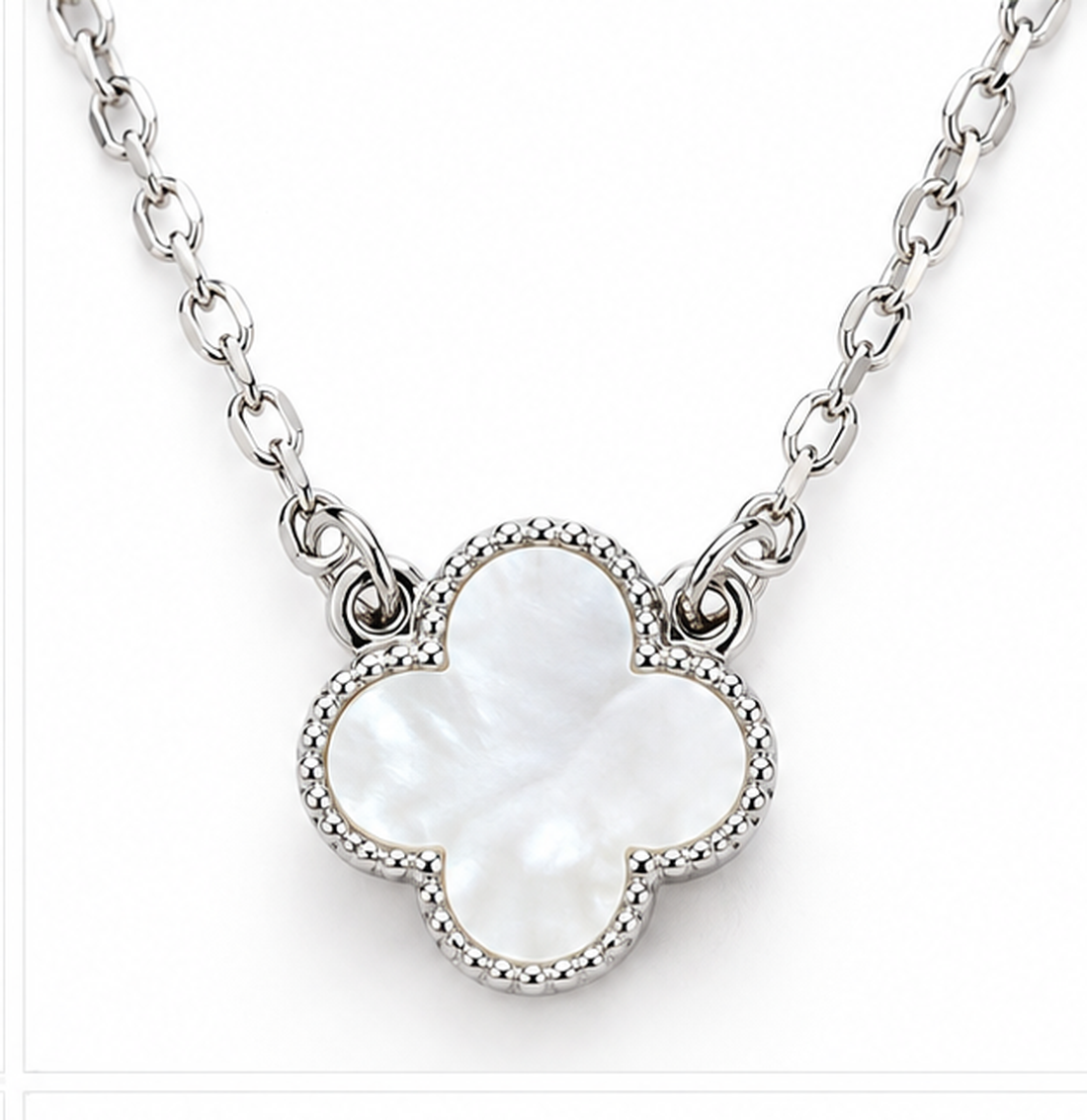 Colier cu trifoi inoxidabil  - bijuterii - coliere - coliere cu pandative - Artynos.ro